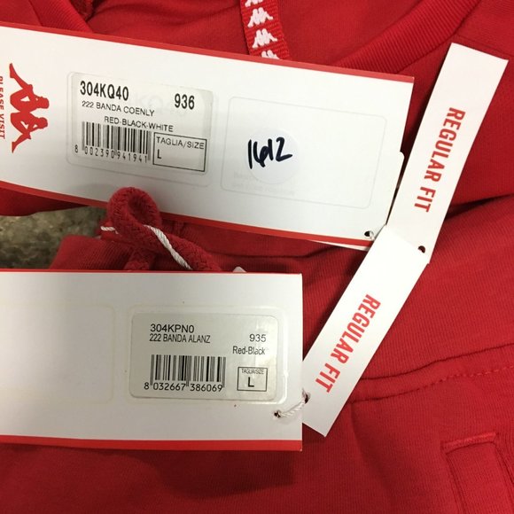 NWT 2pc Kappa set T-Shirt sweat pants jogger - Picture 2 of 5